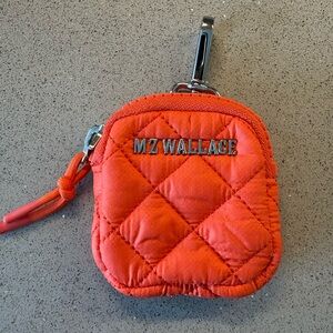MZ Wallace small link pouch in Flame